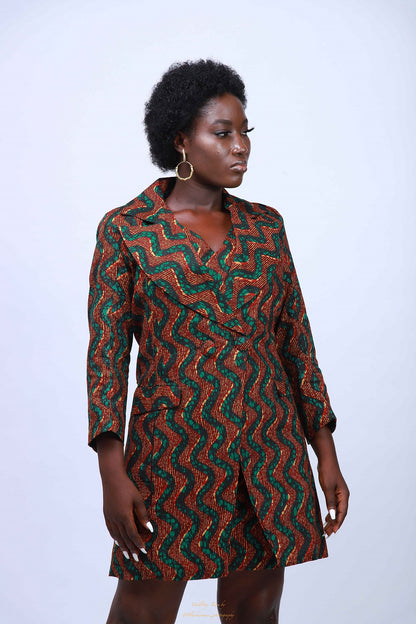 Inaya - African Print Women Blazer and Dress Suit Sets