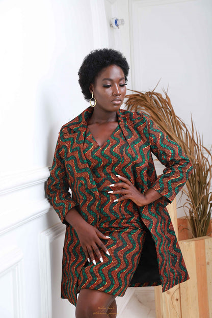 Inaya - African Print Women Blazer and Dress Suit Sets