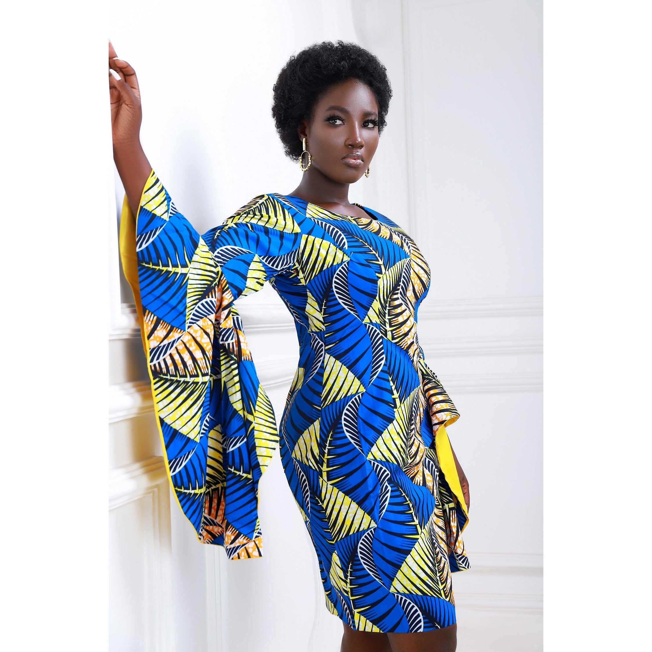 Naila-African Wax Print Women Dress