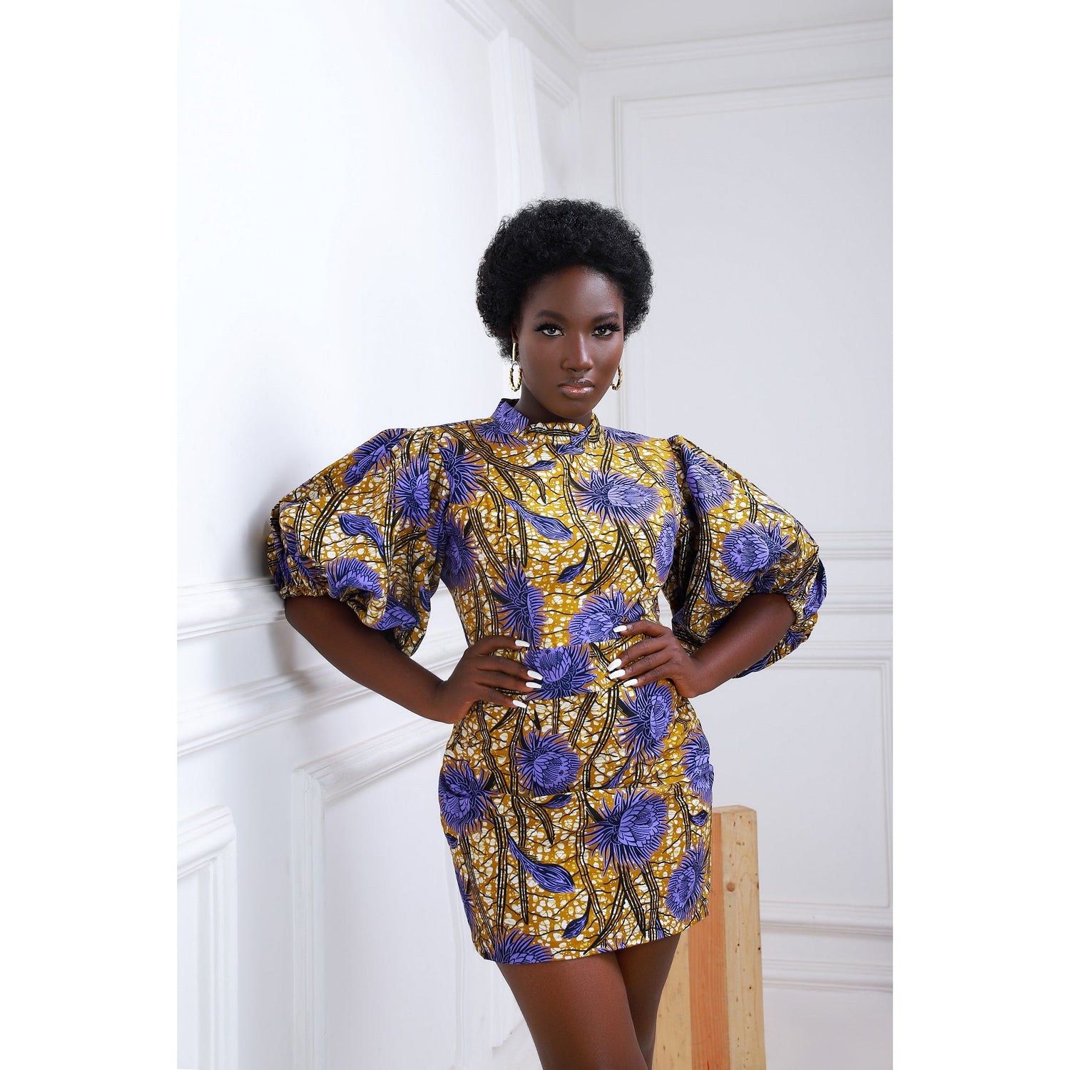 Noora - African Wax Print Women Dress